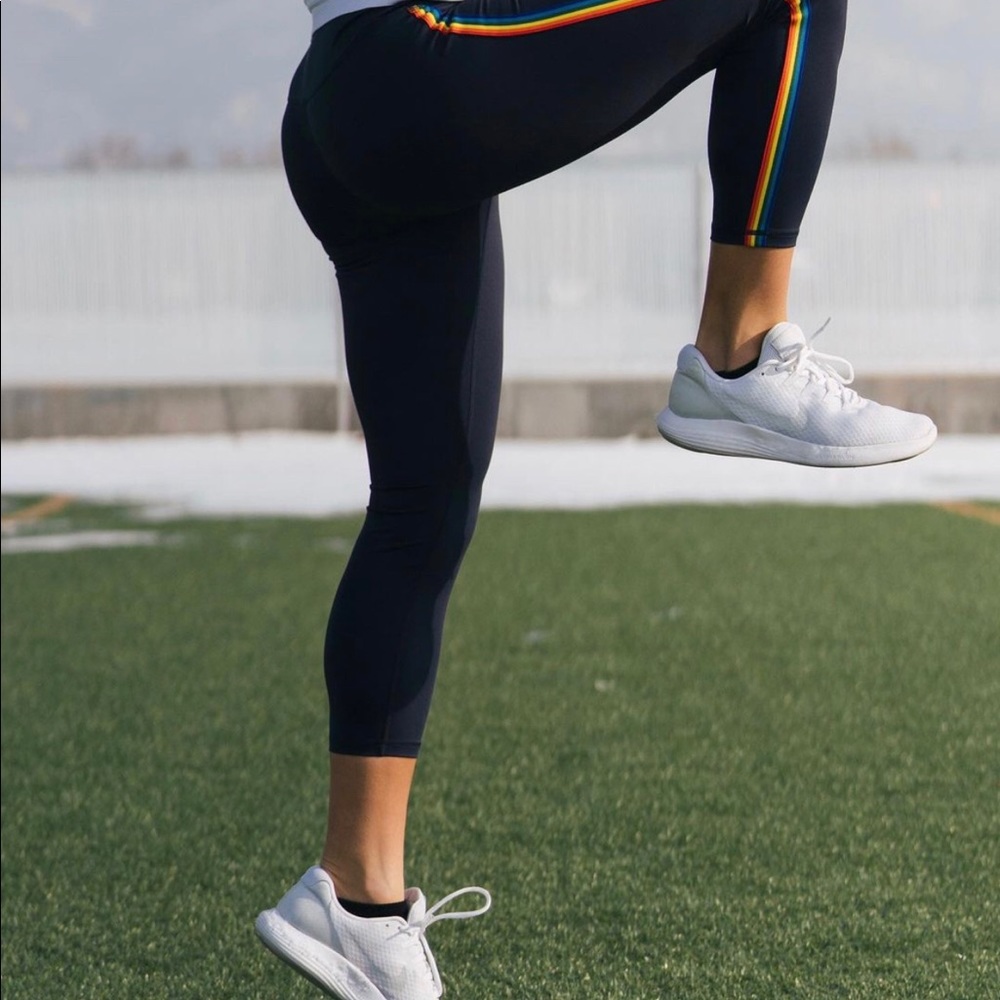 Zyia Rainbow Luxe high rise legging Size XS